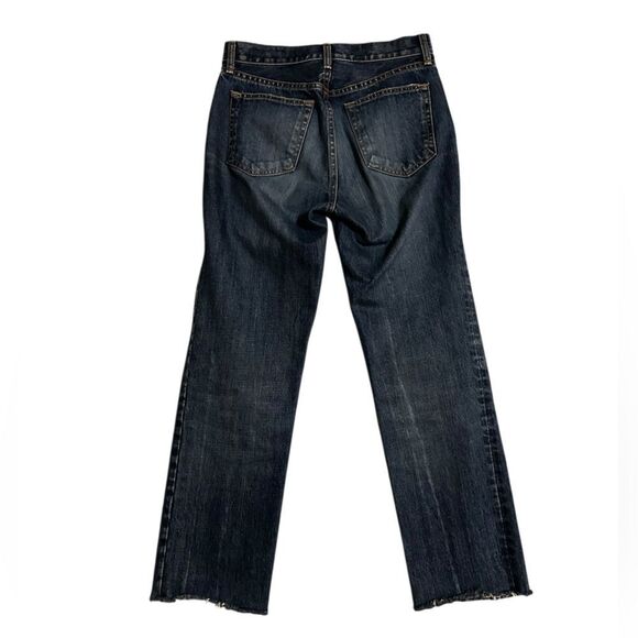 rag & bone Distressed Straight Leg Jeans - Dark Blue 26 - Picture 2 of 9